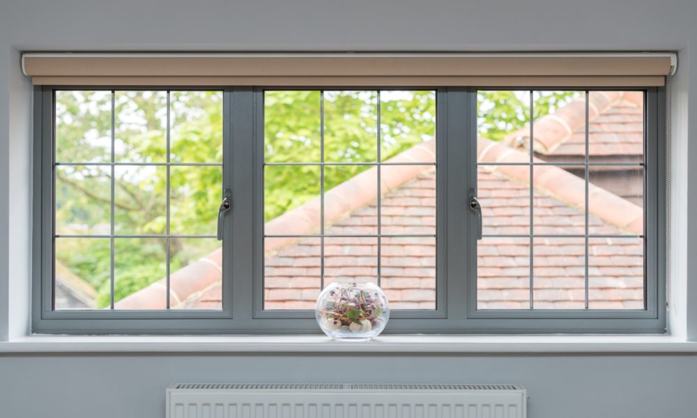 Aluminum casement windows